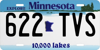 MN license plate 622TVS