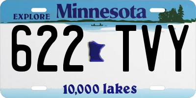 MN license plate 622TVY