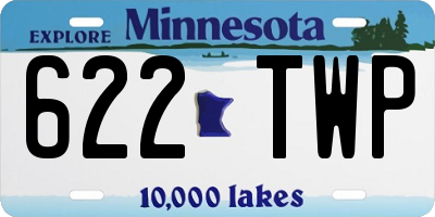 MN license plate 622TWP