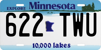 MN license plate 622TWU