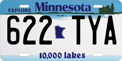 MN license plate 622TYA