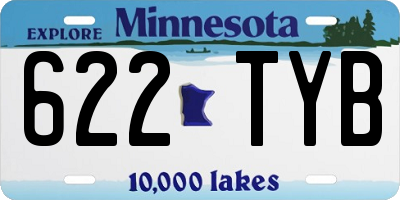 MN license plate 622TYB