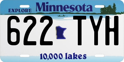 MN license plate 622TYH