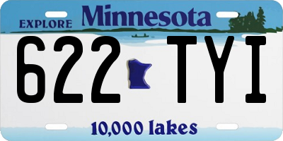 MN license plate 622TYI