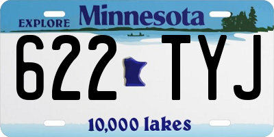 MN license plate 622TYJ