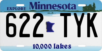 MN license plate 622TYK