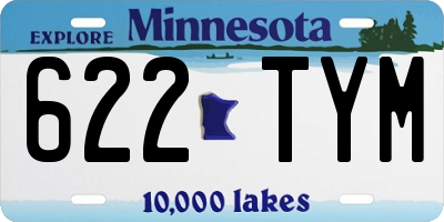 MN license plate 622TYM