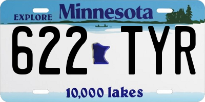 MN license plate 622TYR