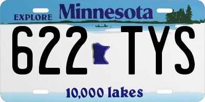 MN license plate 622TYS