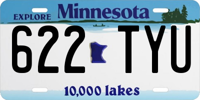 MN license plate 622TYU