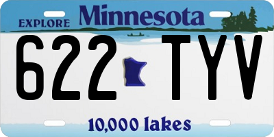MN license plate 622TYV
