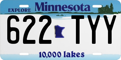 MN license plate 622TYY