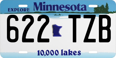 MN license plate 622TZB