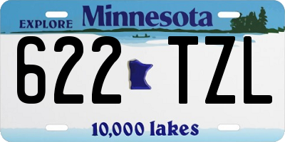 MN license plate 622TZL