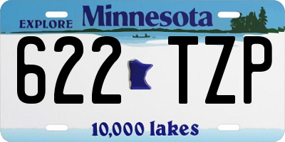 MN license plate 622TZP