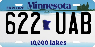 MN license plate 622UAB