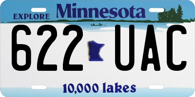 MN license plate 622UAC
