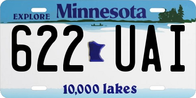 MN license plate 622UAI