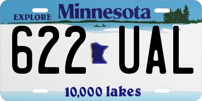 MN license plate 622UAL