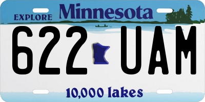 MN license plate 622UAM