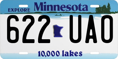 MN license plate 622UAO