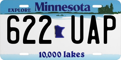 MN license plate 622UAP