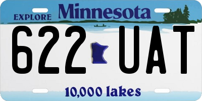 MN license plate 622UAT