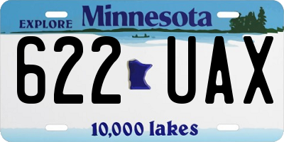MN license plate 622UAX