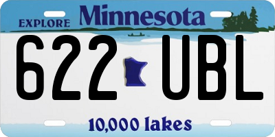 MN license plate 622UBL