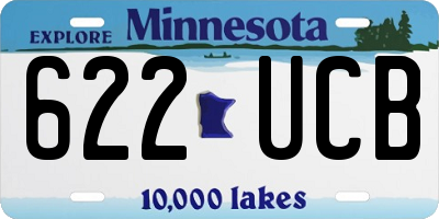 MN license plate 622UCB