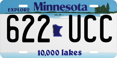 MN license plate 622UCC