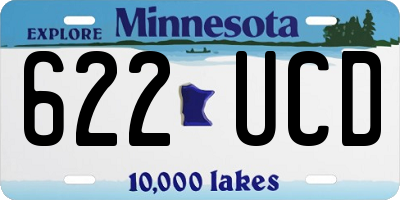 MN license plate 622UCD