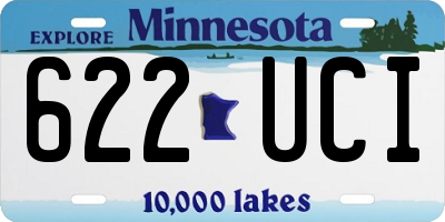MN license plate 622UCI