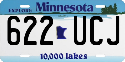 MN license plate 622UCJ
