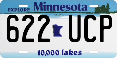 MN license plate 622UCP