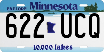 MN license plate 622UCQ