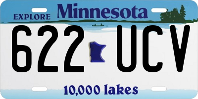 MN license plate 622UCV