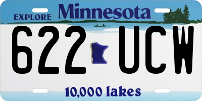 MN license plate 622UCW