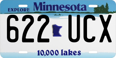 MN license plate 622UCX