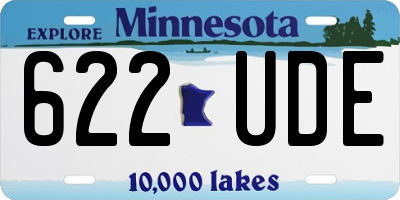 MN license plate 622UDE