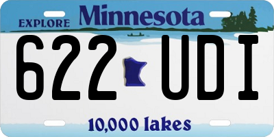MN license plate 622UDI