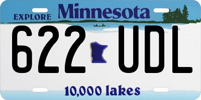 MN license plate 622UDL