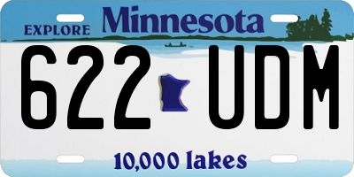 MN license plate 622UDM