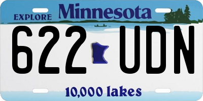 MN license plate 622UDN