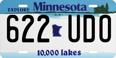 MN license plate 622UDO