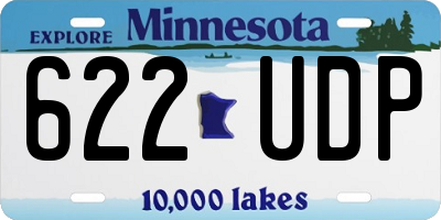 MN license plate 622UDP