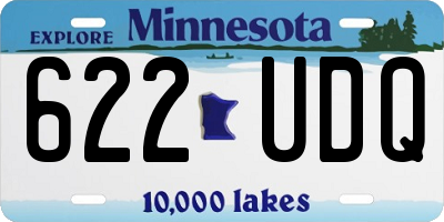 MN license plate 622UDQ