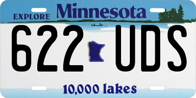 MN license plate 622UDS