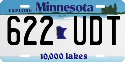MN license plate 622UDT