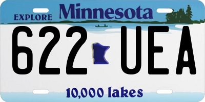 MN license plate 622UEA